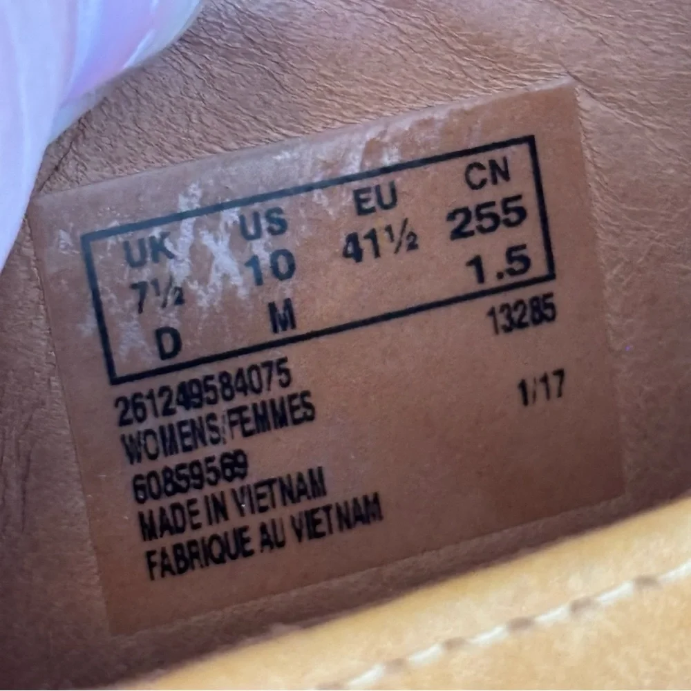 Clarks Artisan Clarene Grace lace up wedge heel in yellow women size 10 - Picture 7 of 10